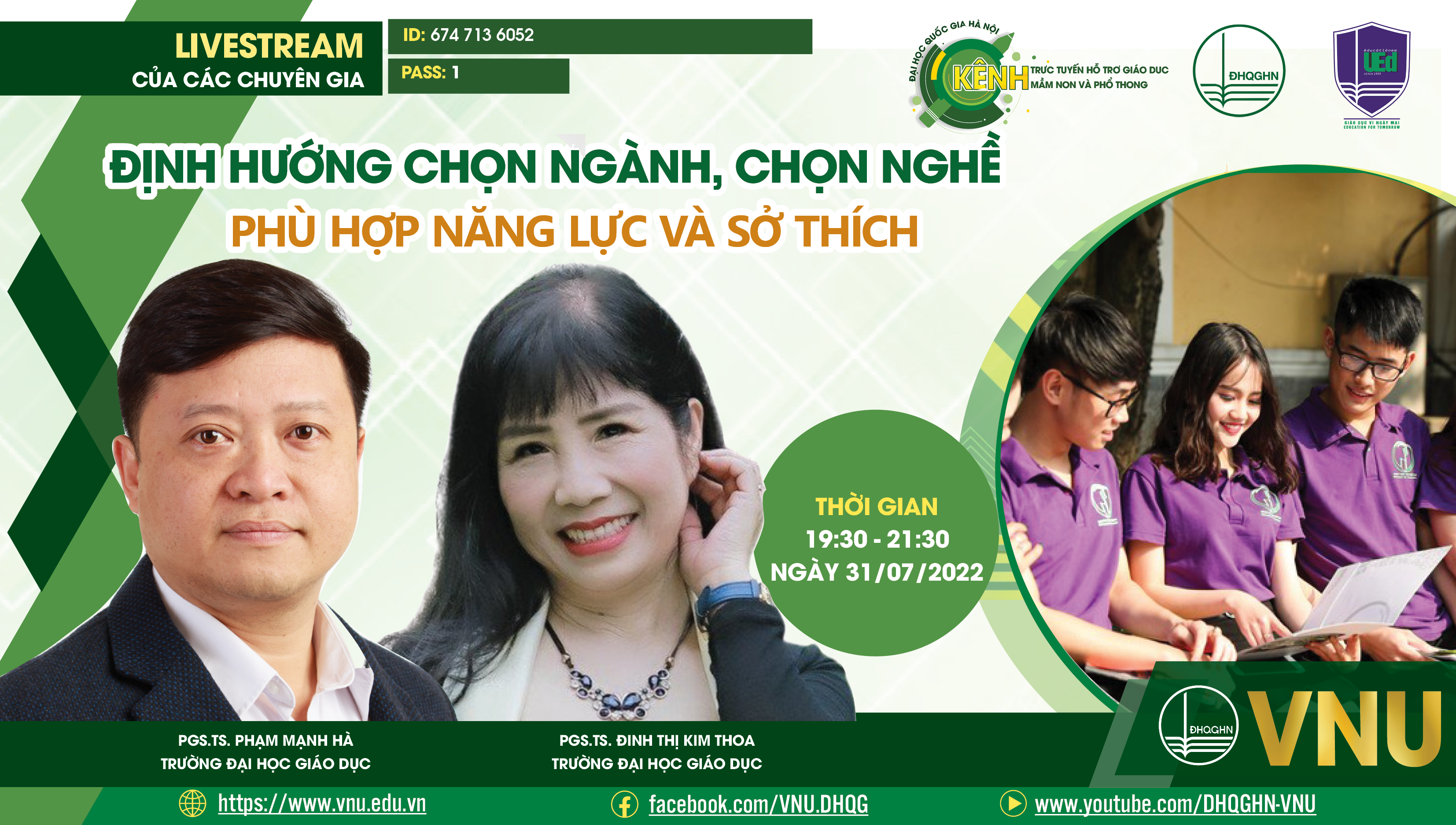 Kênh trực tuyến hỗ trợ giáo dục tiểu học: ĐỊNH HƯỚNG CHỌN NGÀNH, CHỌN NGHỀ PHÙ HỢP NĂNG LỰC VÀ SỞ THÍCH