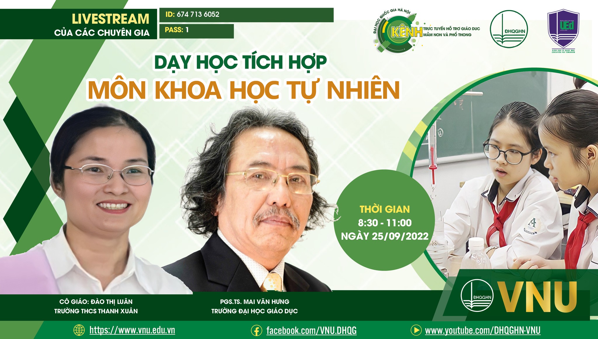 Kênh trực tuyến hỗ trợ giáo dục tiểu học: DẠY HỌC TÍCH HỢP MÔN KHOA HỌC TỰ NHIÊN