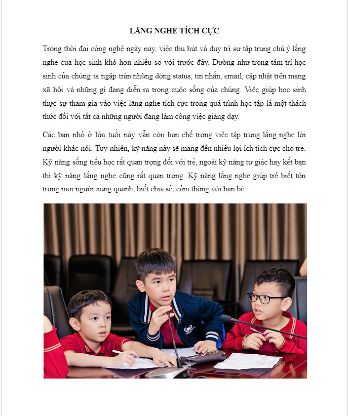 Lắng nghe tích cực